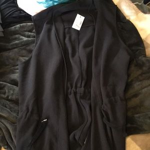 Black business casual vest